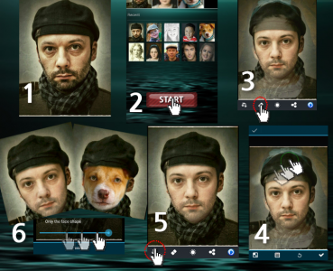 اسکرین شات برنامه Multi Face Blender 4
