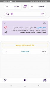 اسکرین شات برنامه ‏فرهنگ لغت هنبانه بورینه 4