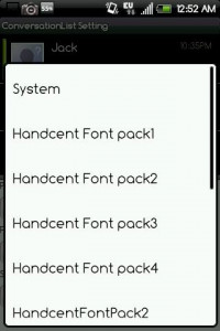 اسکرین شات برنامه Handcent Font Pack2 2