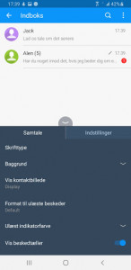 اسکرین شات برنامه Handcent Next SMS Danish Language pack 3