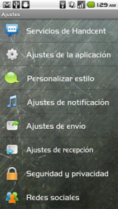 اسکرین شات برنامه Handcent SMS Spanish Language 2