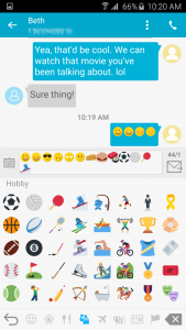 اسکرین شات برنامه Handcent Emoji Plugin (HC) 5