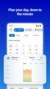 اسکرین شات 2 برنامه 1Weather: Forecast & Radar