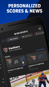 اسکرین شات 2 برنامه CBS Sports App: Scores & News