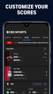 اسکرین شات برنامه CBS Sports App: Scores & News 4