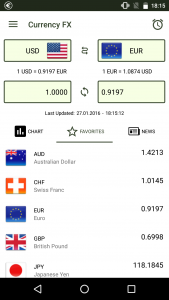 اسکرین شات برنامه Currency FX Exchange Rates 1