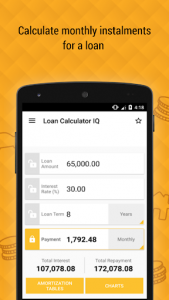 اسکرین شات برنامه Loan Calculator IQ 3
