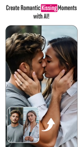 اسکرین شات 1 برنامه AI Video Generator: kiss & Hug