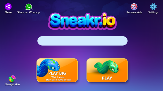 اسکرین شات 5 بازی Sneak.io - Snake Game