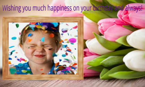 اسکرین شات 2 برنامه Happy birthday photo frame