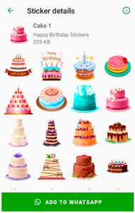 اسکرین شات برنامه Happy Birthday Stickers for WhatsApp WAStickerApps 3