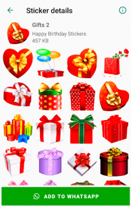 اسکرین شات برنامه Happy Birthday Stickers for WhatsApp WAStickerApps 8