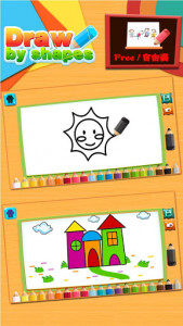 اسکرین شات بازی Draw by shape - easy drawing game for kids 4