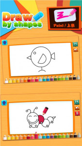 اسکرین شات بازی Draw by shape - easy drawing game for kids 3