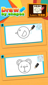 اسکرین شات 2 بازی Draw by shape game for kids