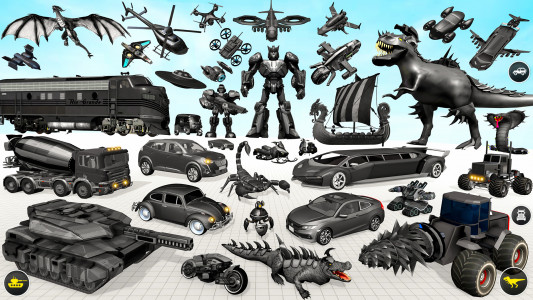 اسکرین شات بازی Dino Robot Car Game:Robot Game 3