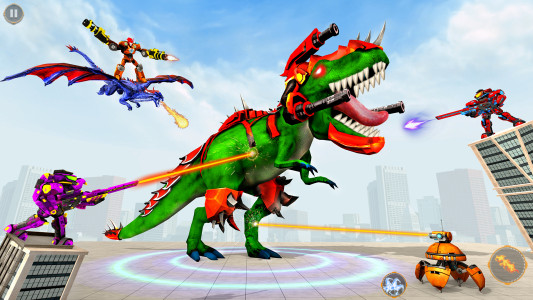 اسکرین شات 5 بازی Dino Robot Car Game:Robot Game