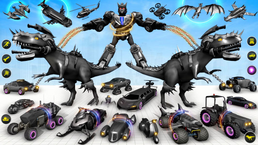 اسکرین شات 2 بازی Dino Robot Car Game:Robot Game