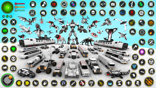 اسکرین شات 2 برنامه US Police Robot Car Game 3d