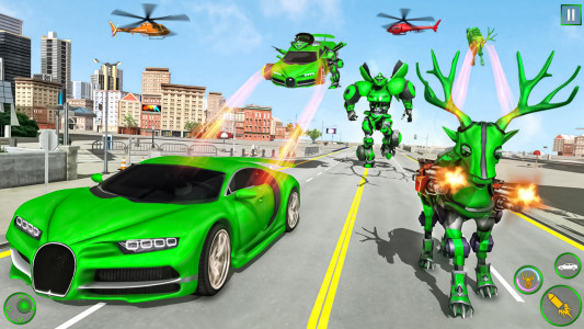اسکرین شات برنامه Deer Robot Car Game-Robot Game 5