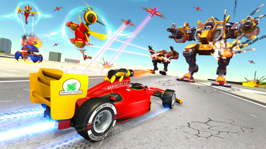 اسکرین شات بازی Dragon Fly Robot Car Game 3d 4