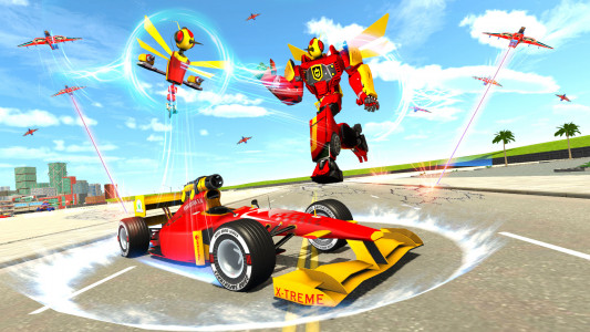 اسکرین شات بازی Dragon Fly Robot Car Game 3d 6