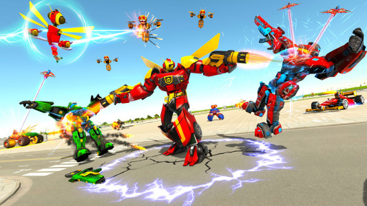 اسکرین شات بازی Dragon Fly Robot Car Game 3d 3