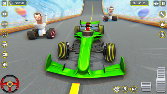 اسکرین شات بازی Formula Car Stunts - Car Games 3