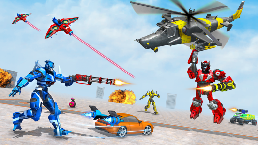 اسکرین شات 7 برنامه Army Robot Car Game:Robot Game