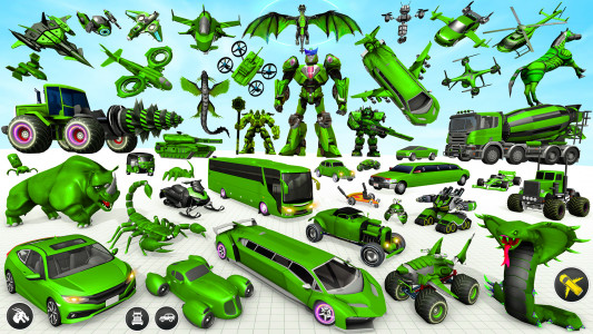 اسکرین شات 2 برنامه Army Robot Car Game:Robot Game