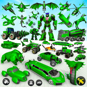اسکرین شات 1 برنامه Army Robot Car Game:Robot Game