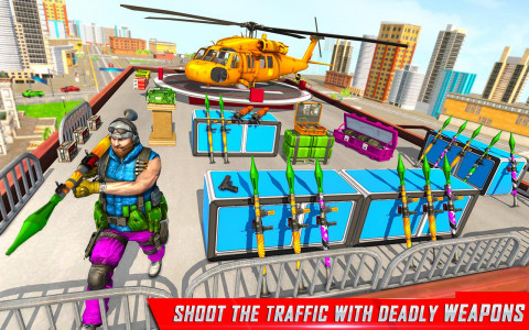 اسکرین شات برنامه Traffic Car Shooting Games 3