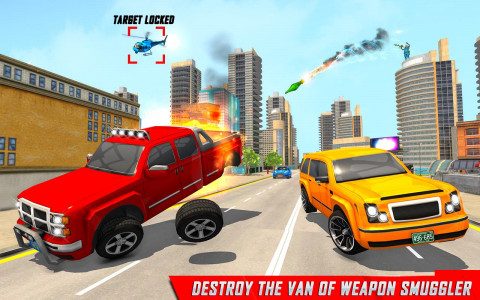 اسکرین شات برنامه Traffic Car Shooting Games 2