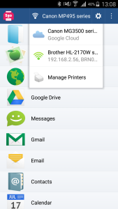 اسکرین شات 1 برنامه Printer 2 Go