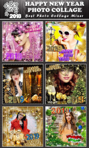 اسکرین شات برنامه Happy New Year Photo Collage 2019 7