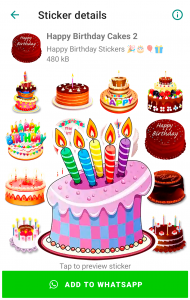 اسکرین شات برنامه Happy Birthday Stickers 6