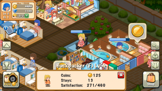 اسکرین شات 1 بازی Hotel Story: Resort Simulation