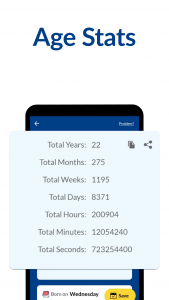 اسکرین شات 3 برنامه Age Calculator: Date of Birth