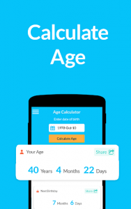 اسکرین شات برنامه Age Calculator by Date of Birth⌛️: Age App 🙆 1