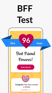 اسکرین شات 1 برنامه BFF Test: Quiz Your Friends