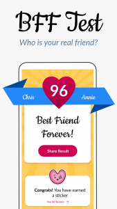 اسکرین شات برنامه BFF Test Are you real friends? 1