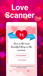 اسکرین شات 4 برنامه Love tester: Real Love Tests