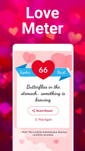 اسکرین شات 6 برنامه Love tester: Real Love Tests