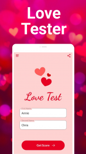 اسکرین شات برنامه Love Tester Find Real Love App 2