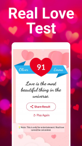 اسکرین شات برنامه Love Tester Find Real Love App 5