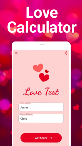 اسکرین شات 3 برنامه Love tester: Real Love Tests
