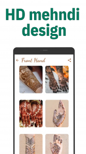 اسکرین شات 2 برنامه Mehendi Designs Henna Tattoos