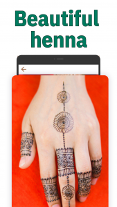اسکرین شات 1 برنامه Mehendi Designs Henna Tattoos