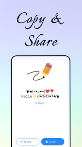 اسکرین شات 7 برنامه متن شیک- هنر سبک نامه فانتزی