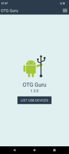 اسکرین شات 1 برنامه OTG Guru - List USB devices